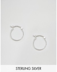 Asos Sterling Silver 15mm Tube Hoop Earrings