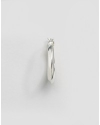 Asos Sterling Silver 20mm Tube Hoop Earrings