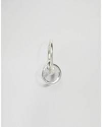 Asos Sterling Silver 9mm Hoop Circle Earrings