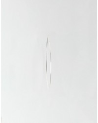 Asos Sterling Silver Fine 90mm Hoop Earrings