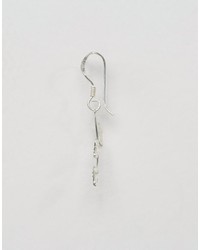 Asos Sterling Silver Pack Of 2 Leaf Vine Earrings