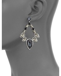 Ippolita Sterling Silver Rock Candy Large Multi Stone Open Teardrop Earrings