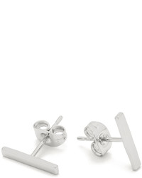 Gorjana Taner Bar Mini Stud Earrings Silver