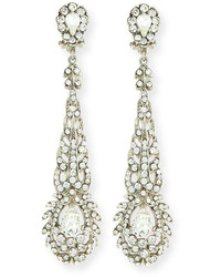 Jose & Maria Barrera Victorian Style Crystal Drop Earrings