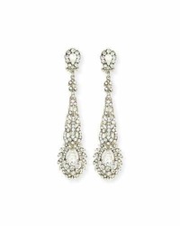 Jose & Maria Barrera Victorian Style Crystal Drop Earrings