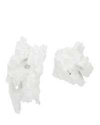 Ingy Stockholm White Object No 135 Asymmetric Earrings