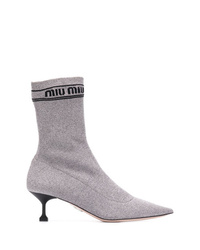 Miu Miu Glitter Sock Boots