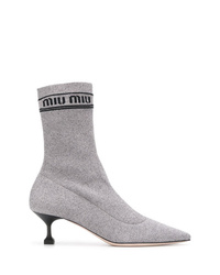 Miu Miu Lurex Sock Booties