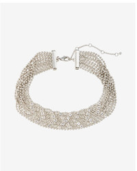 Express Crystal Embellished Beaded Choker Necklace