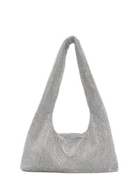 Kara Silver Crystal Mesh Armpit Bag