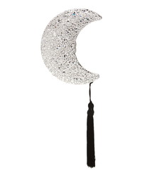 Judith Leiber Crescent Moon Crystal Embellished Clutch