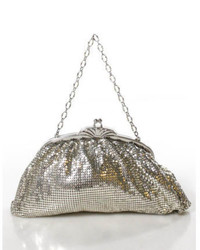 Whiting And Davis Co Bags Vintage Silver Chain Embellisht Small Clutch