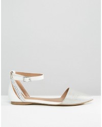 Call it SPRING Cavizzano Embellished Flat With Ankle Strap