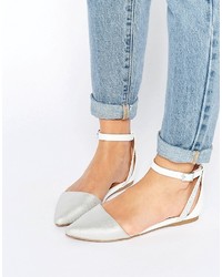 Call it SPRING Cavizzano Embellished Flat With Ankle Strap