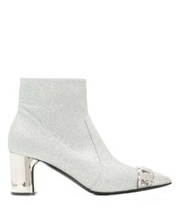 Casadei Glitter Heeled Ankle Boots
