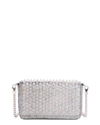 Christian Louboutin Zoompouch Crystal Embellished Leather Clutch
