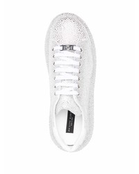 Philipp Plein Crystal Embellished Low Top Sneakers