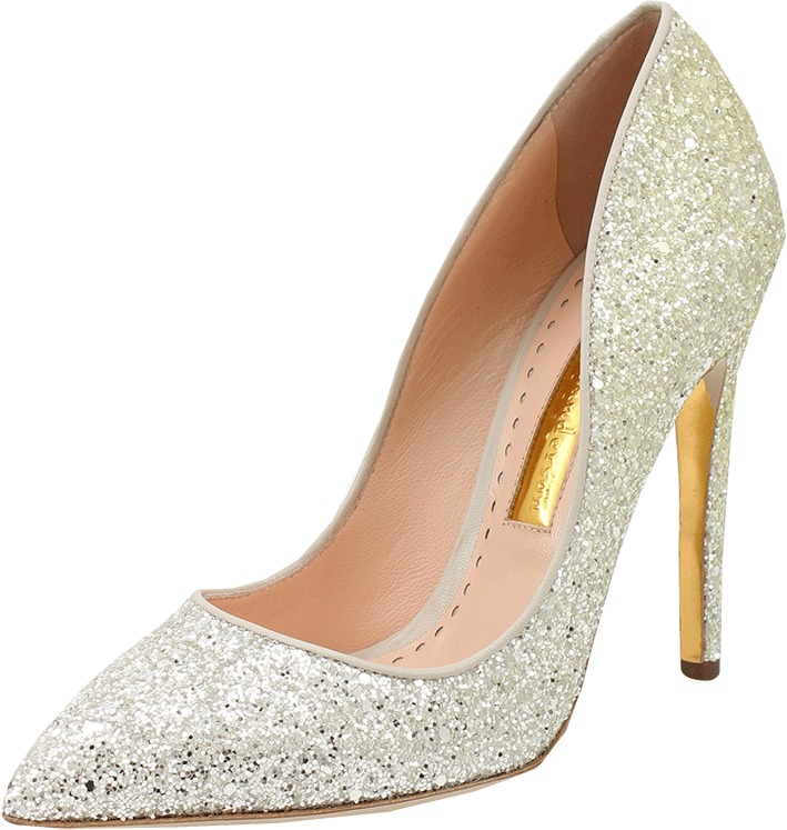 Rupert Sanderson Elba Glitter Pump 665 Marissa Collections