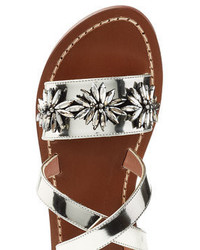 Marni Embellished Leather Sandals