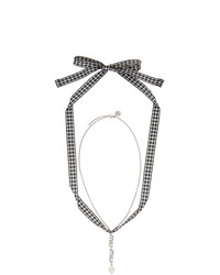 Miu Miu Silver Crystal Necklace