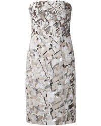 J. Mendel Embellished Strapless Dress