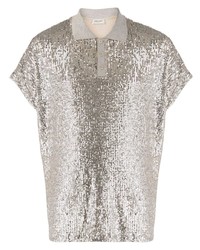 Silver Embellished Polo