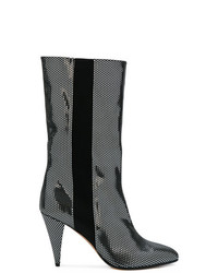 Alchimia Di Ballin Side Striped Crystal Embellished Booties