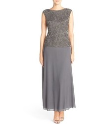 Pisarro Nights Embellished Mock Two Piece Gown
