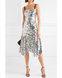 Dolce & Gabbana Paillette Embellished Tulle Midi Dress