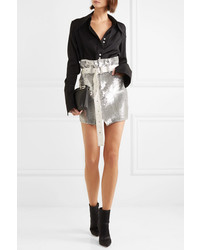 IRO Natou Sequined Twill Mini Skirt