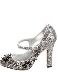 Dolce & Gabbana 2016 Sequined Mary Jane Pumps W Tags