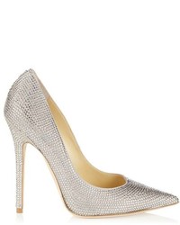 Jimmy Choo Tartini Pav And Suede Pointy Toe Pumps