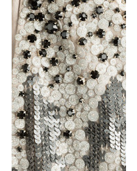 Jenny Packham Embellished Silk Gown