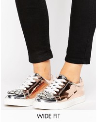 Asos Disco Wide Fit Embellished Sneakers