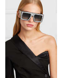 Anna Karin Karlsson Mother Beep D Frame Crystal Embellished Acetate Sunglasses