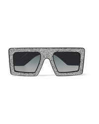 Anna Karin Karlsson Mother Beep D Frame Crystal Embellished Acetate Sunglasses