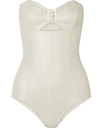 Silver Embellished Swimsuit