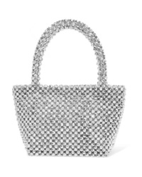 Silver Embellished Tote Bag