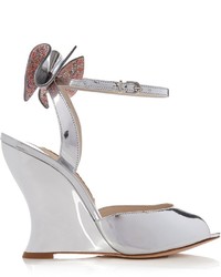 Sophia Webster Rizzo Embellished Bow Wedge Sandals