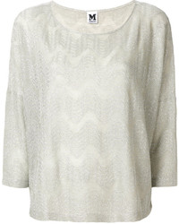M Missoni Embroidered Knitted Top