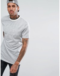 Silver Embroidered Crew-neck T-shirt