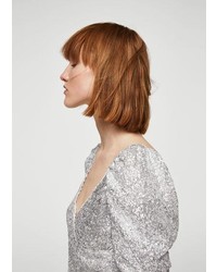 Mango Sequin Embroidery Top