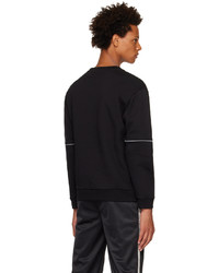 PALMER Black Embroidered Sweatshirt