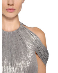 Maria Lucia Hohan Draped Lame Viscose Jersey Gown