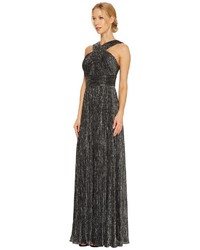 Calvin Klein Shimmer Cross Neck Gown Cd7b6x8y Dress