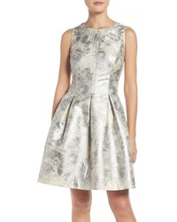 Vince Camuto Metallic Fit Flare Dress