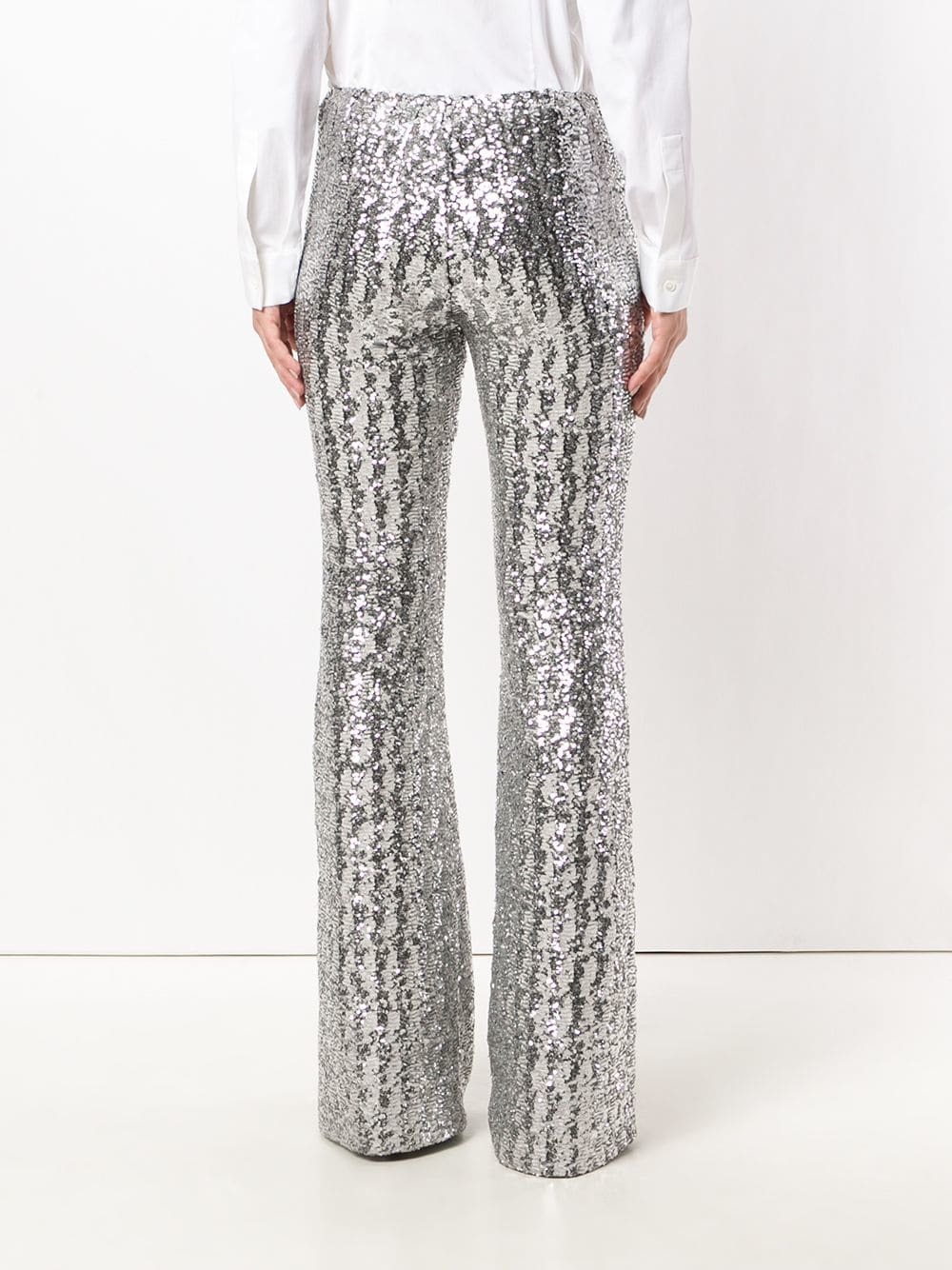 Michael Kors Collection Glitter Effect Flared Trousers, $1,535 ...