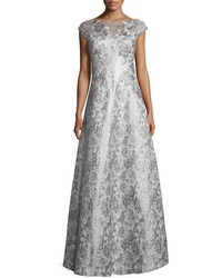 Silver Floral Dress