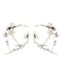 Shaun Leane Cherry Blossom Diamond And Pearl Earrings