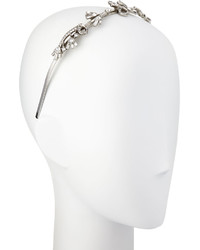 Oscar de la Renta Floral Baguette Crystal Headband